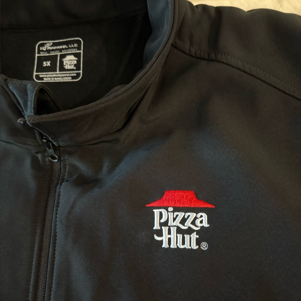 Pizza Hut IQ Apparel Fleece Lined Zip Front Jacket- size 5X - Picture 3 of 9